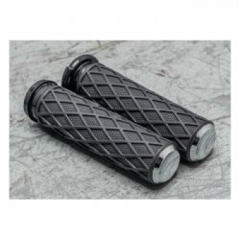 Arlen Ness, Diamond handlebar grip set. Chrome