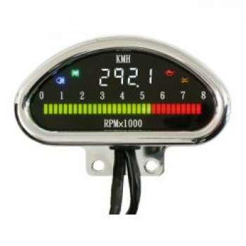 Elektronischer CNC-Aluminium-Tachometer (KMH) aus Chrom