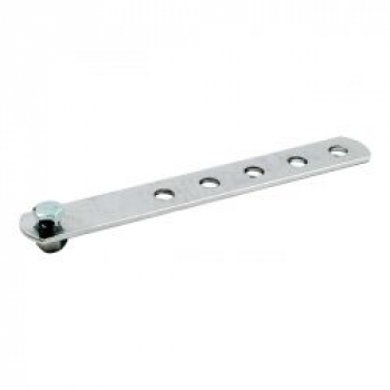 Universal exhaust mount bracket. 8" long, 6 holes