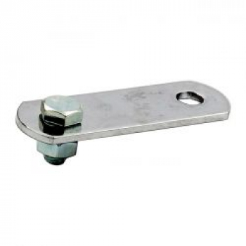 Universal exhaust mount bracket. 3" long, 2 holes