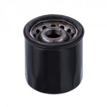 Champion, spin-on oil filter. Black