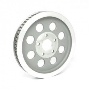 Reproduction OEM style wheel pulley 61t, 1-1/8" belt. Silver