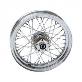 3.00 x 16 rear wheel 40 spokes chrome