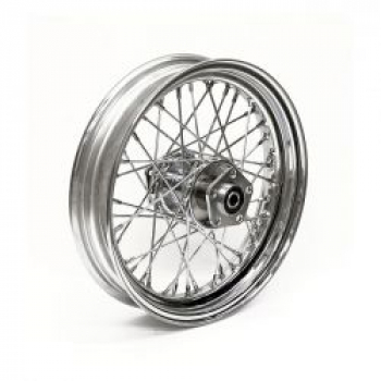 3.00 x 16 rear wheel 40 spokes chrome