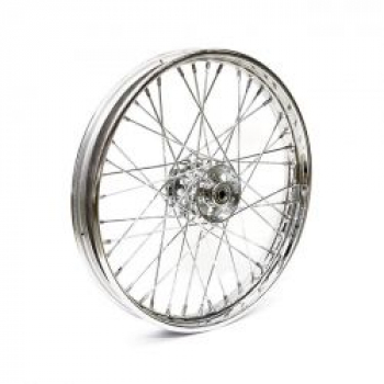 2.15 x 21 front wheel 40 spokes chrome