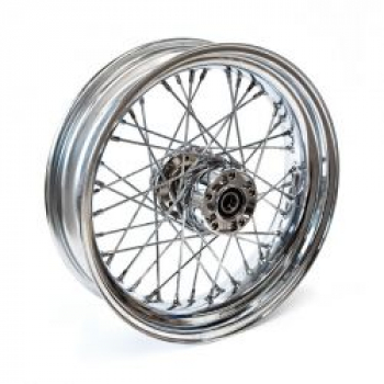 4.50 x 17 rear wheel 40 spokes chrome