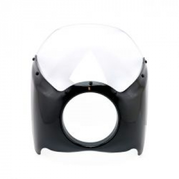 Cafe racer style mini fairing. Black