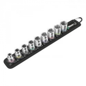 Wera socket belt with 3/8" drive hex sockets - Metric