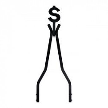 Cycle Visions Moneytube sissy bar 18", black