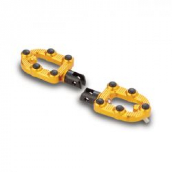 Arlen Ness, MX foot pegs. Gold