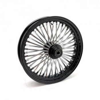 MCS radial 48 fat spoke front wheel 3.50 x 18 SF black