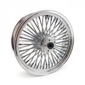 MCS Radial 48 fat spoke rear wheel 5.50 x 18 chrome