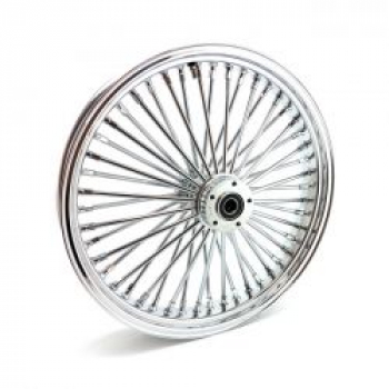 MCS Radial 48 fat spoke front wheel 3.50 x 21 DF chrome