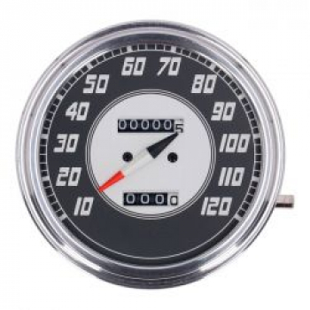 FL Tachometer, '46-47 Zifferblatt', silber/schwarz. 1:1 MPH