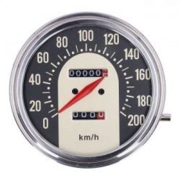 FL Tachometer, '62-67 electra face', schwarz/gold. 1:1 KMH