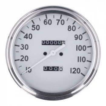 FL Tachometer, '36-40 Zifferblatt', Weiß. 2,24:1 MPH