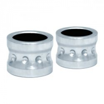 Covingtons, aluminum front axle spacer set. Chrome