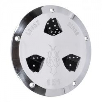 Hells Kitchen Choppers, derby cover Lucky Dice. polished