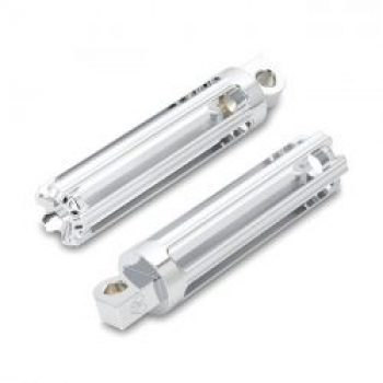 Arlen Ness, 10-Gauge foot pegs. Chrome