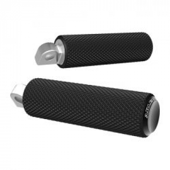 Arlen Ness, Fusion foot pegs, Knurled. Black end caps