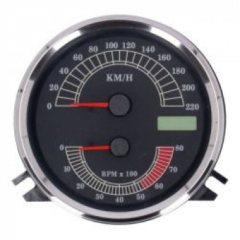 FL speedo/tachometer, '00-03 face', black. Electronic drive