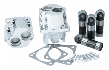 JIMS BIG-AXLE POWERGLIDE STÖSSEL UND GEHÄUSESATZ Poliert