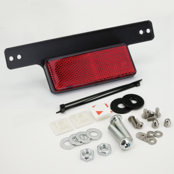 MCJ LIGHTED LICENSE PLATE BRACKETS FOR MILWAUKEE EIGHT SOFTAIL ABE