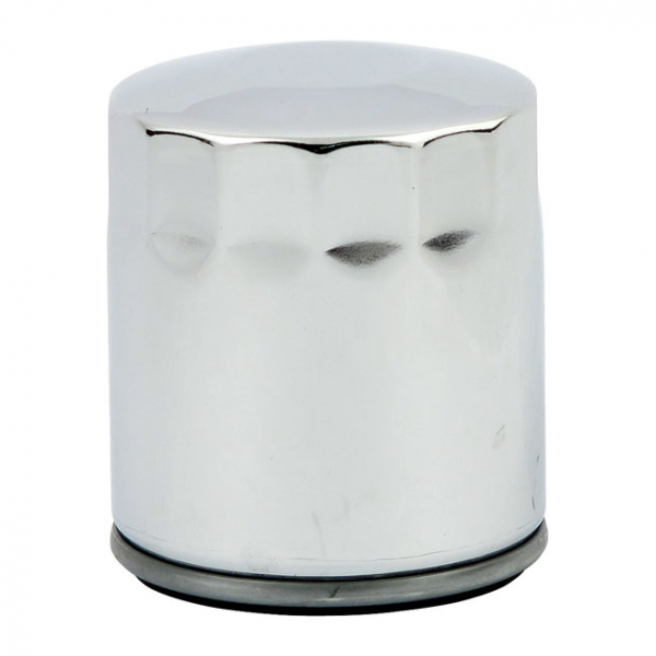 MCS, spin-on oil filter. Chrome