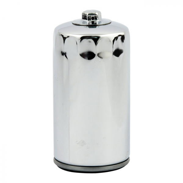 MCS, spin-on oil filter, magnetic with top nut. Chrome