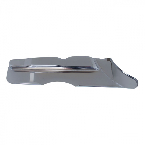 Lower belt guard cover. Chrome