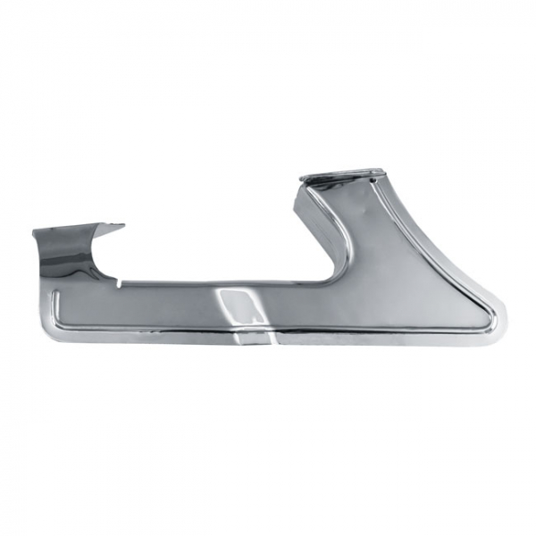 Lower rear belt guard. Chrome