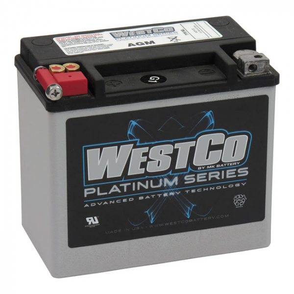 Westco, abgedichtete AGM-Batterie. 12V, 19Ah. 325CCA