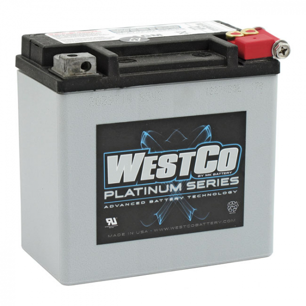 Westco, sealed AGM battery. 12V, 12Ah, 220CCA