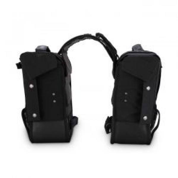 Burly Voyager throw-over saddlebags black