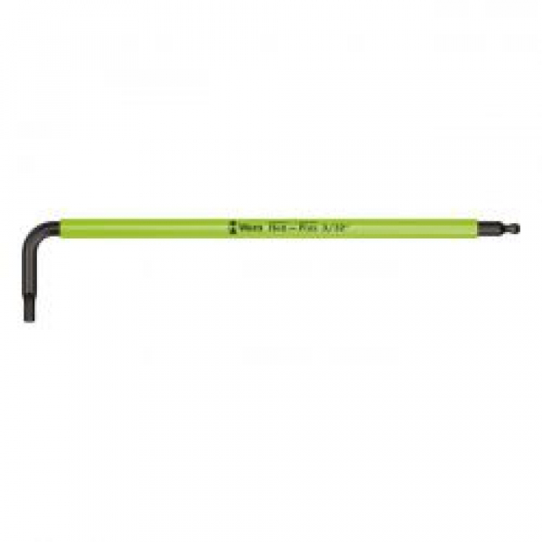 Wera hex key multicolor bright green - US sizes 3/32"