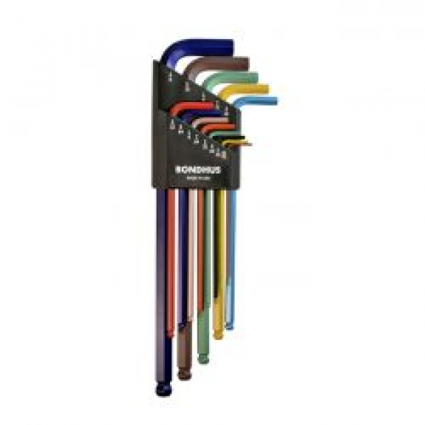 Bondhus, ColorGuard™ allen head/ball-end L-wrench set US