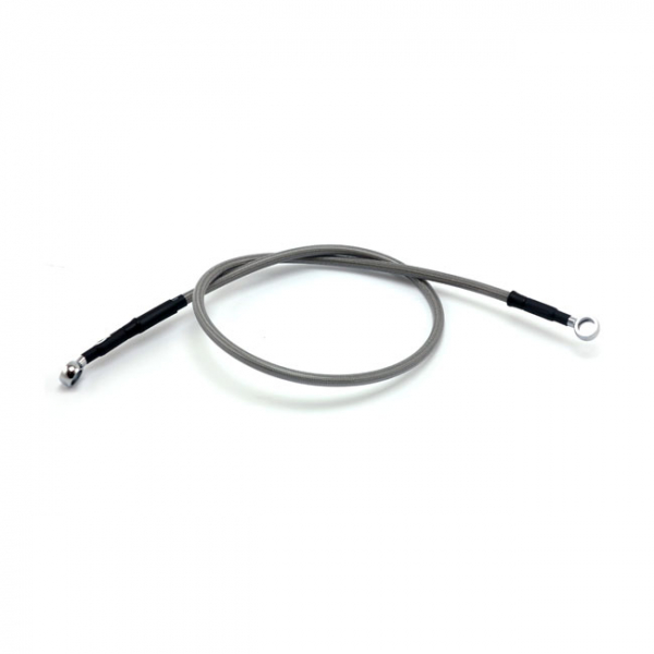 Goodridge brake line upper front, stainless clear coated