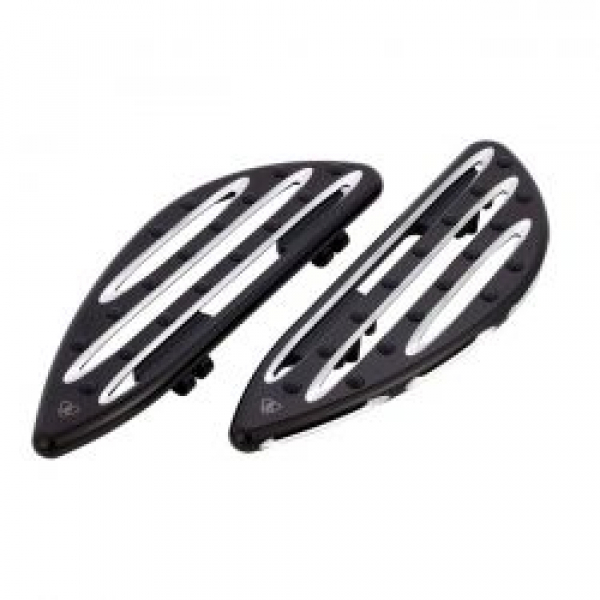 Arlen Ness, M8 Softail Deep Cut rider floorboards. Black