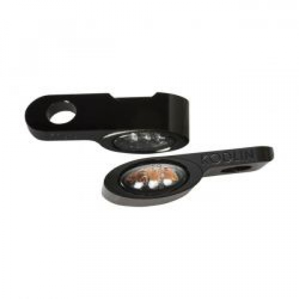 Kodlin, LED turn signals Elypse front. Black