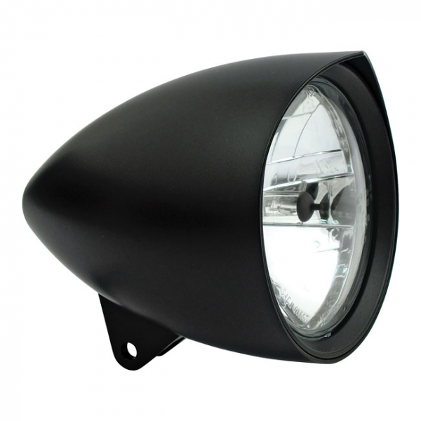 Smoothie 7" headlamp with peak visor. Black