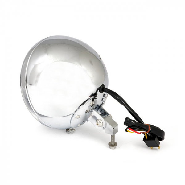 7" LED headlamp. Chrome