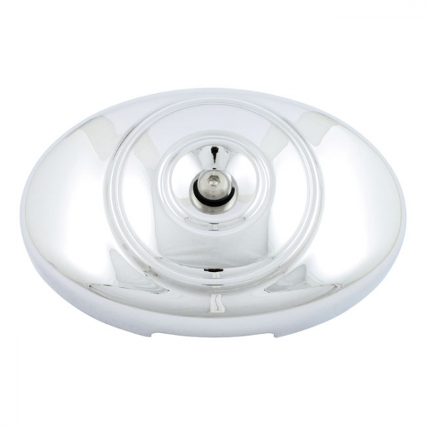 Oval OEM style air cleaner cover Twin Cam. Chrome