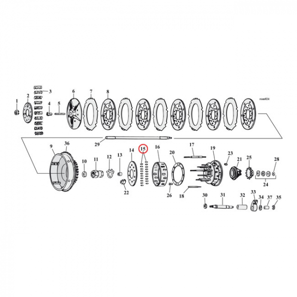 CLUTCH HUB ROLLER +.0008 INCH 20 pack