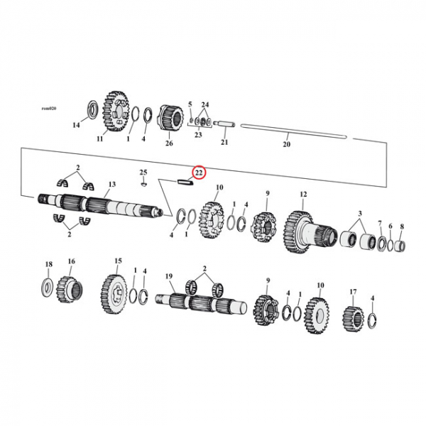 PUSHROD END CLUTCH, LEFT SIDE