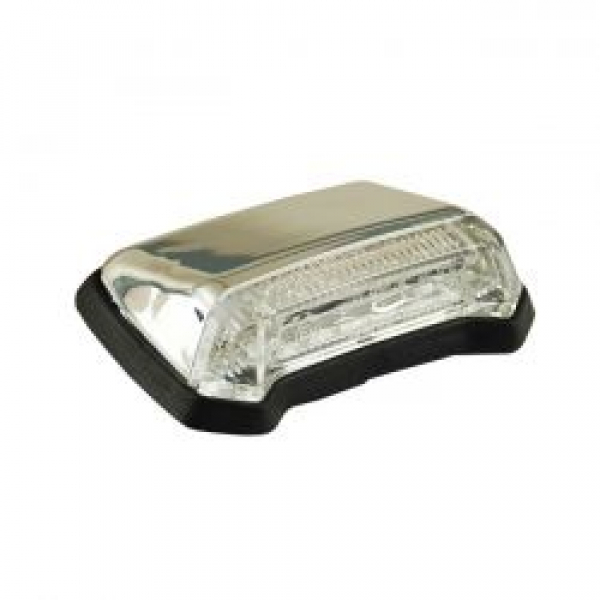 Nitro, mini fender LED taillight. Chrome. Clear lens