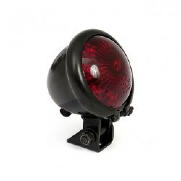 Bates style LED taillight. Black. Red lens