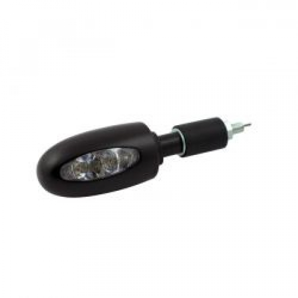 Kellermann, BL 1000 LED-Blinker. Klar. Schwarzes Messing