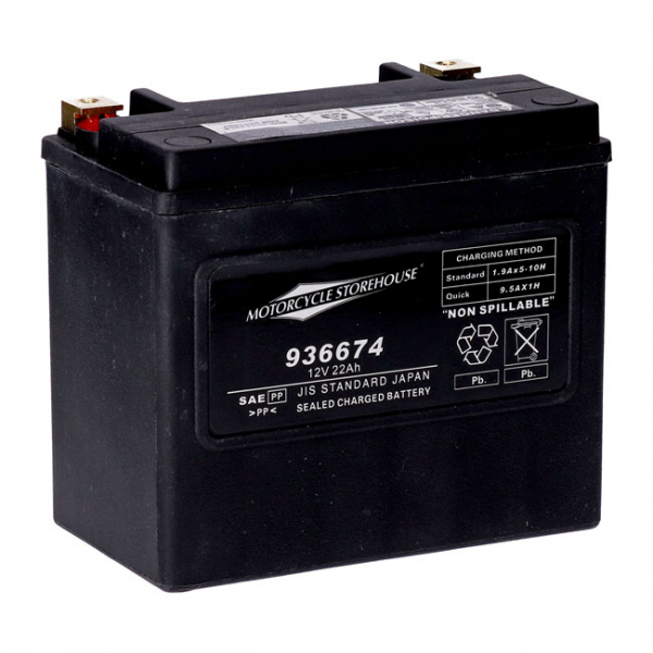 MCS, Standard Serie - AGM-Batterie abgedichtet. 12V, 22Ah. 325CCA