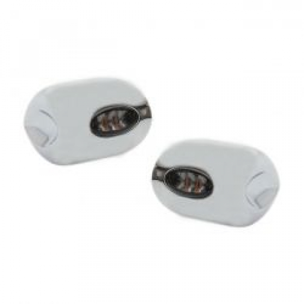 Kodlin, Elypse LED mini front turn signals. DLR. Chrome