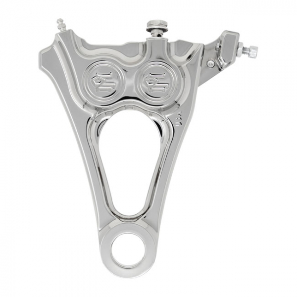 PM, 4-piston one-piece caliper/bracket, rear. Chrom